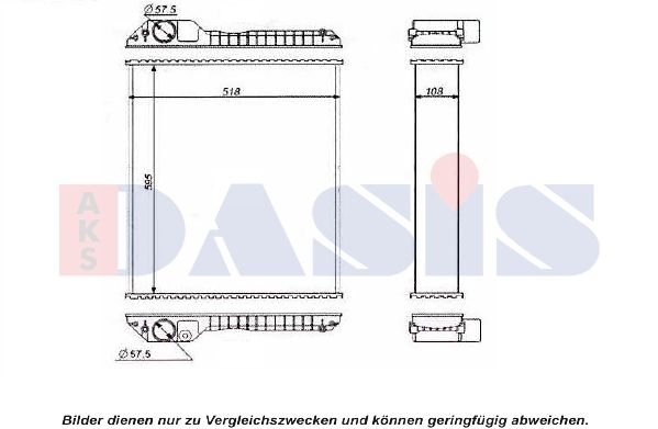 AKS DASIS radiatorius, variklio aušinimas 440595N